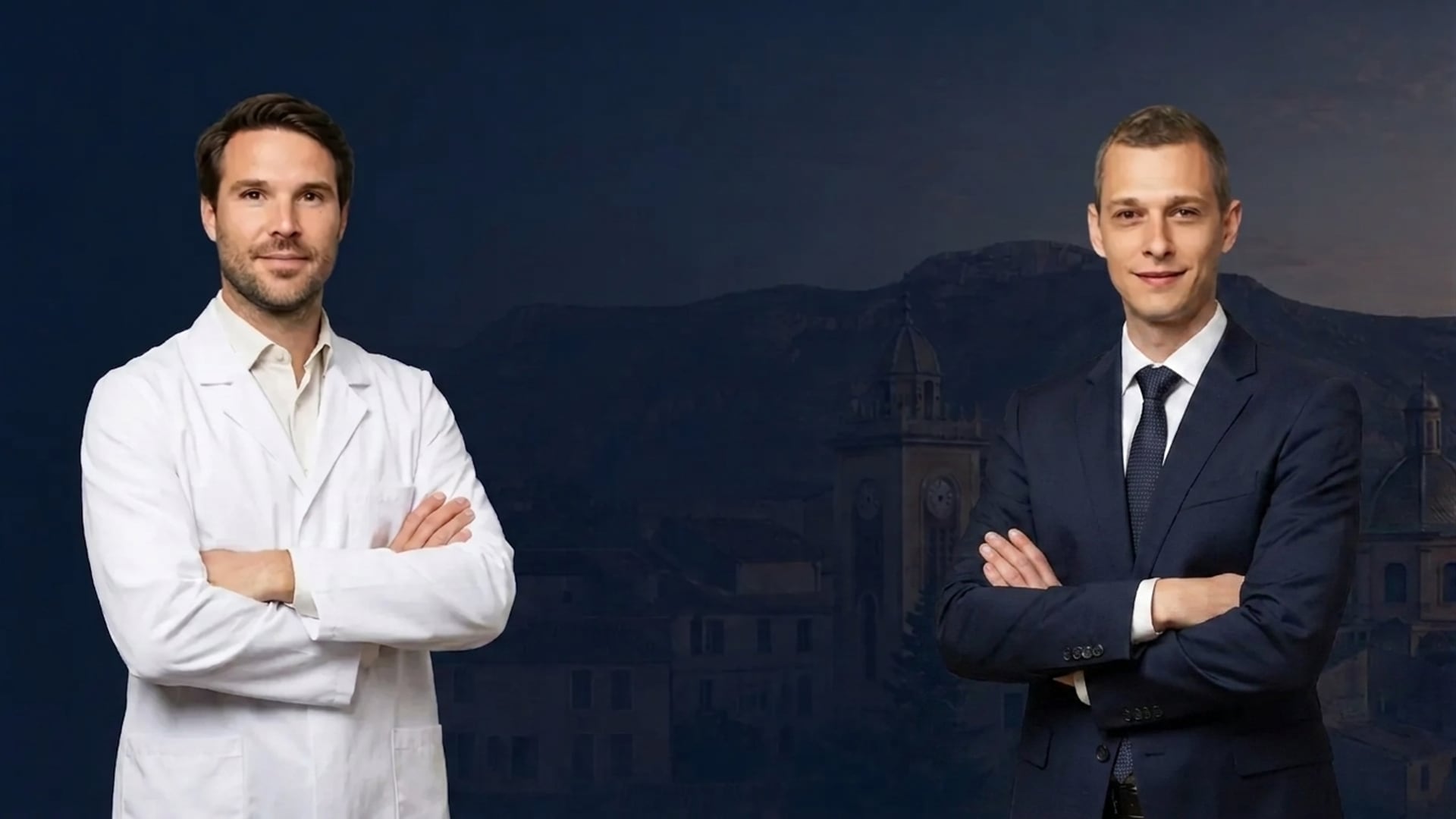 Les chirurgiens du CCOA, Dr Edouard Dessyn et Dr Harrisson Haight, à Aubagne